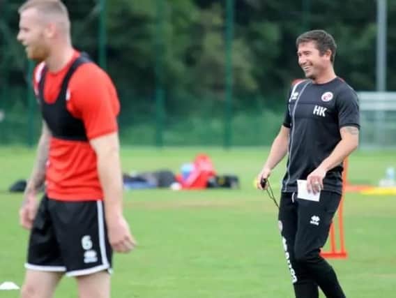 Head coach Harry Kewell and defender Mark Connolly are optimistic for the new season.
Picture by Jemma R Jones.