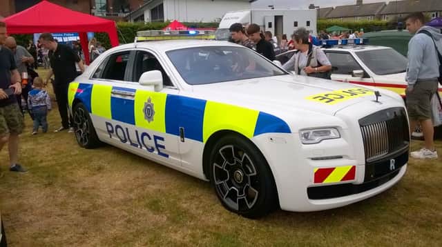 Rolls-Royce Motor Cars put a very special model in the line-up of police vehicles on the day