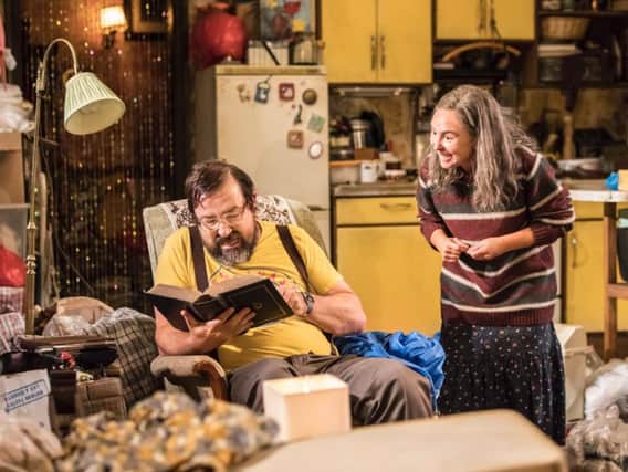 Daniel Ryan and Samantha Spiro shine in the world premiere of The House They Grew Up In, a CFT co-operation with Headlong theatre company. Image contributed.