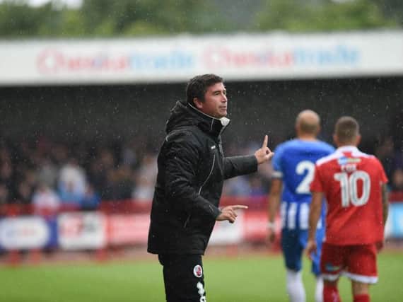 Crawley Town head coach Harry Kewell. Picture by Phil Westlake (PW Sporting Photography)