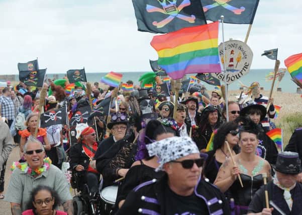 Eastbourne PRIDE. Photo by Jon Rigby SUS-170723-084814001