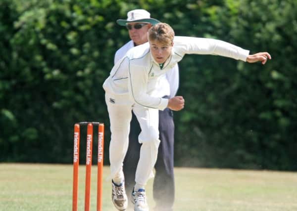 DM17632813a.jpg Cricket: West Chiltington and Thakeham CC v Chris Adams X1 (batting). Reuben Taylor. Photo by Derek Martin. SUS-170707-171328008