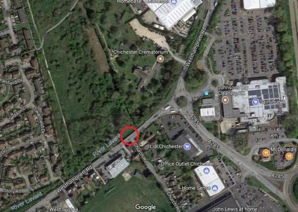 A roundabout is planned at the junction of Westhampnett Road and Church Road. Original image taken from Google Maps