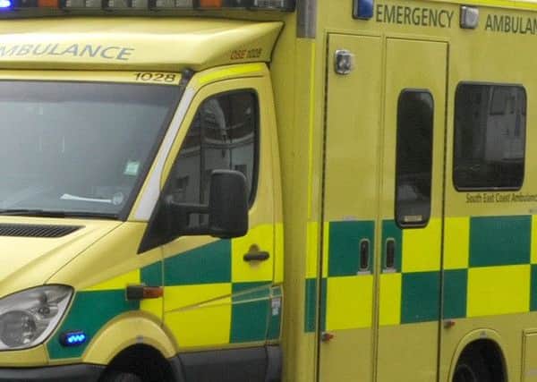 The man's current condition is unknown to the ambulance service and organisers
