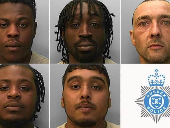 Six men have been jailed for drug dealing in Brighton and Hove