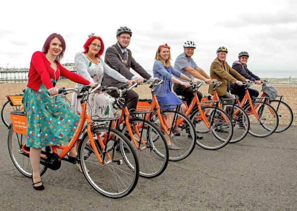 The launch of the bike hire scheme, Donkey Republic, in Worthing in June. Picture: David Smith SUS-170629-162115001