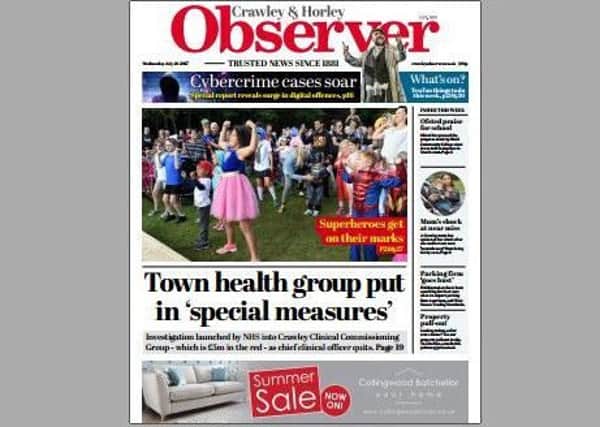 Today's Crawley Observer (Wednesday, July 26)