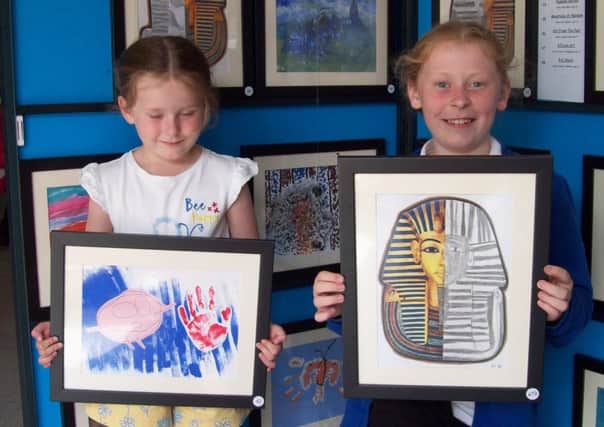 Children from nursery to year six had work included in the exhibition