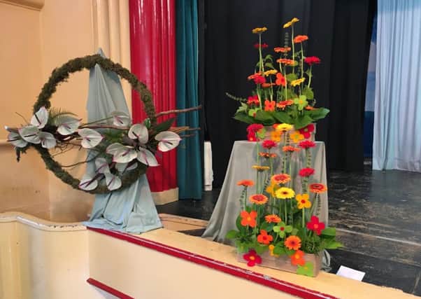 Worthing Flower Club's flower demonstration at St Mary's Church hall in Goring SUS-170726-153430001