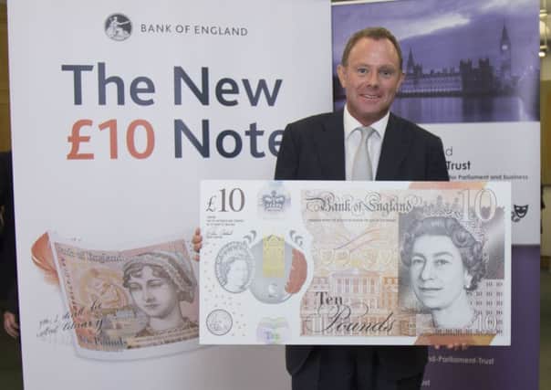Nick with the new Â£10 note