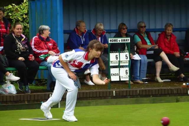 Emma Cooper in action at the British Isles Junior International Series.