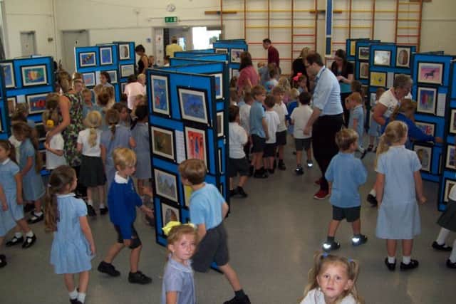 Every class was able to view the exhibits