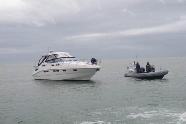 Selsey RNLI towed motor cruiser 'Moondance' to safety. 28-07-17
Picture submitted