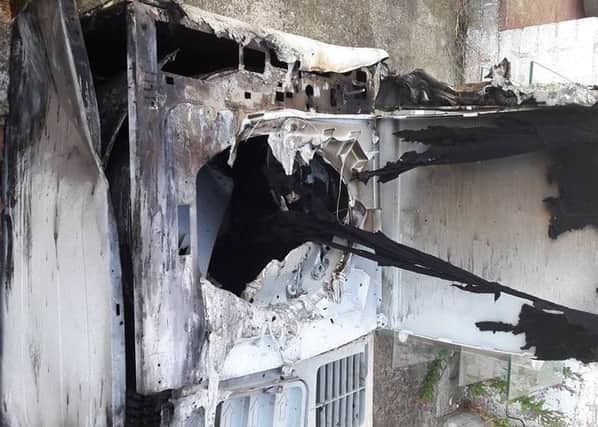 Firefighters believe the tumble dryer was one of those recalled by manufacturers. Picture: West Sussex Fire and Rescue Service