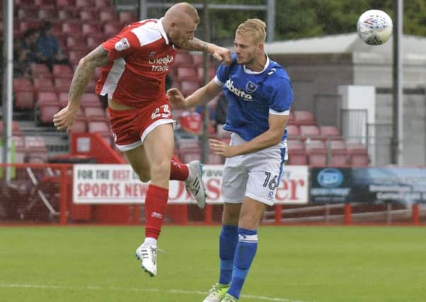 28/07/2017 (Sport)

Football: Action from the preseason friendly between Crawley Town and Portsmouth FC, Checkatrade Stadium, Winfield Way, Crawley, RH11

Pictured is: Jack Whatmough

Picture: Neil Marshall PPP-170730-105035006