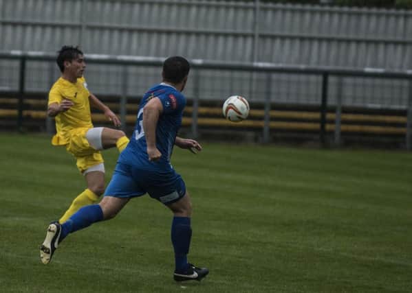A goal for City at Totton / Picture by Tommy McMillan
