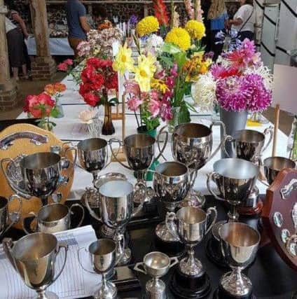 Cups and trophies await the winners at the Angmering Village Flower and Produce Show