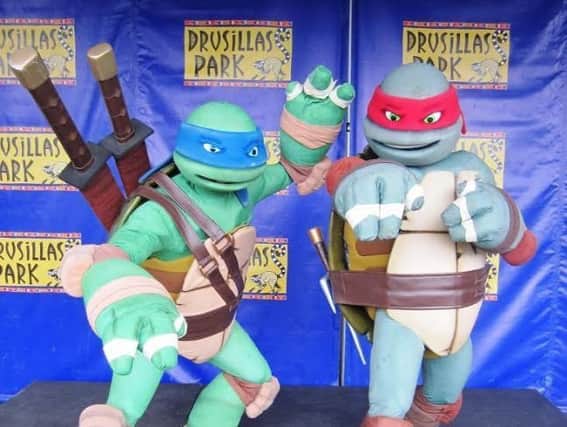 Two of the Teenage Mutant Ninja Turtles will appear at Drusillas this month
