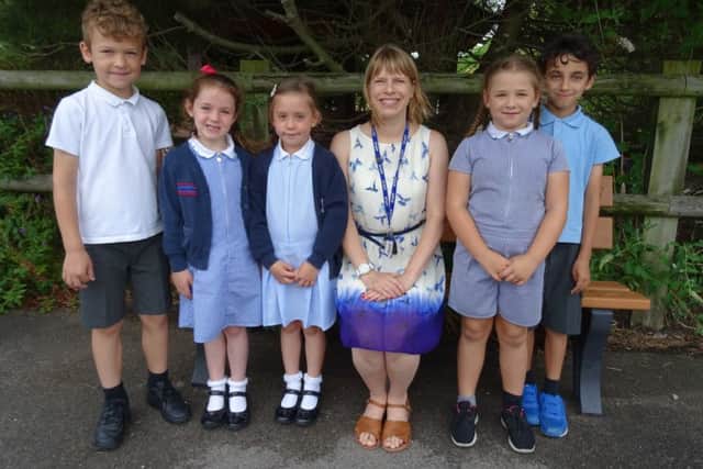 Pupils and teachers from Lyndhurst Infant School