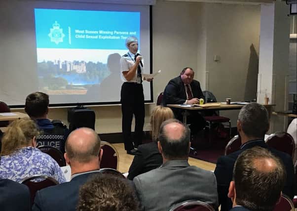 Chief Inspector Rosie Ross, District Commander for Crawley and Mid Sussex, at the seminar. Picture: Crawley Borough Council