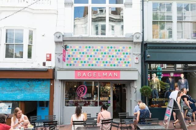 One of Bagelman's four stores in Brighton and Hove