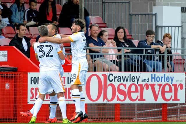 Crawley Town FC v Port Vale FC. Vale celebrate their 2nd. 05-08-17 Pic Steve Robards  SR1717768 SUS-170508-171223001