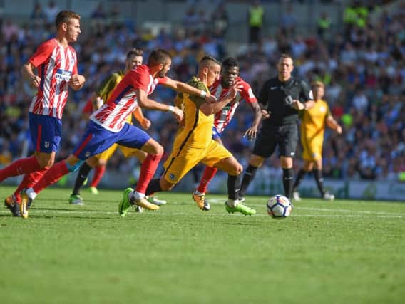 Anthony Knockaert returned from injury and played the last 20 minutes against Atletico Madrid. Picture by PW Sporting Pics