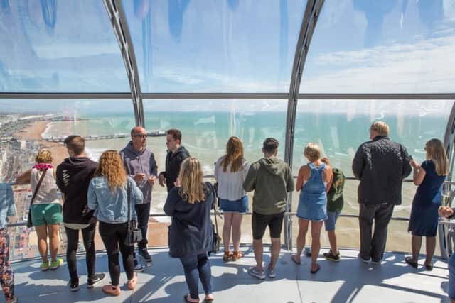The one year celebrations at the i360