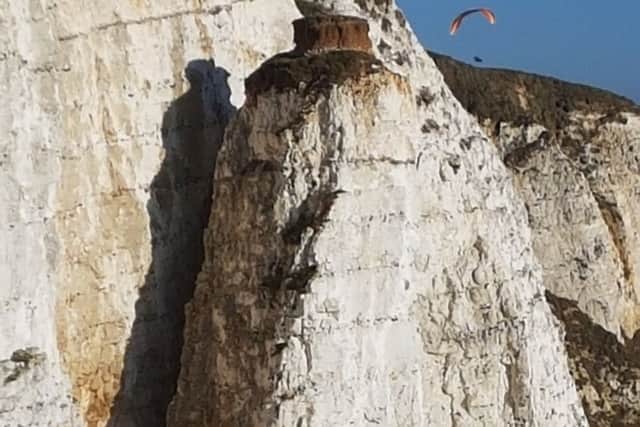 The eerie 'monk' spotted at Beachy Head SUS-170708-130617001