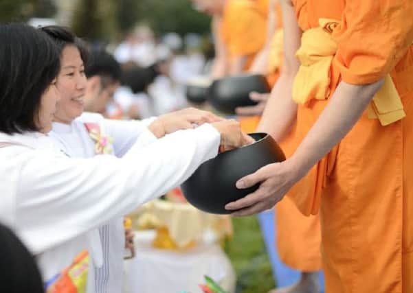 A Buddhist alms giving ceremony will be held in Worthing on Saturday