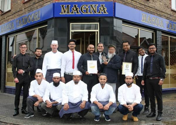 Staff at Magna Tandoori in Bognor Regis, winner of the Observer Curry House of the Year 2017. Picture: Derek Martin DM17839353a