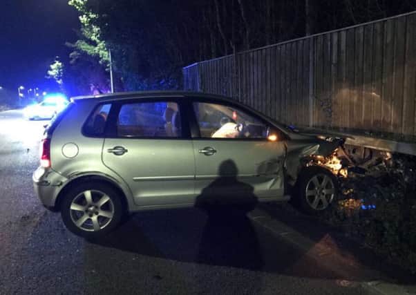 A car collision on the A27 at Fontwell. Picture: Sussex Roads Police