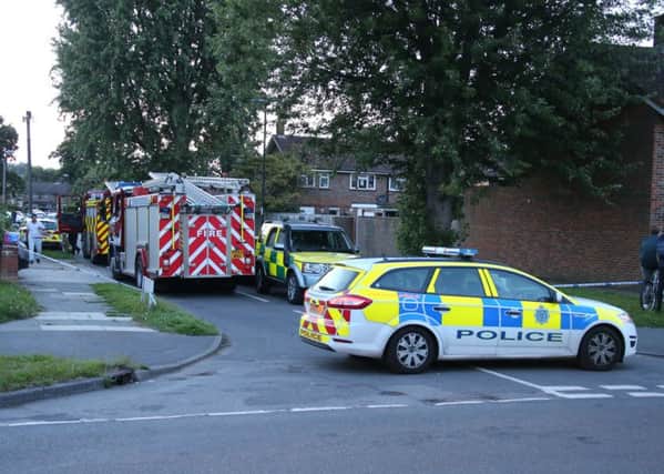 Armed police have surrounded a home in Irving Walk, Crawley for more than seven hours. Picture: Eddie Mitchell SUS-170813-221540001