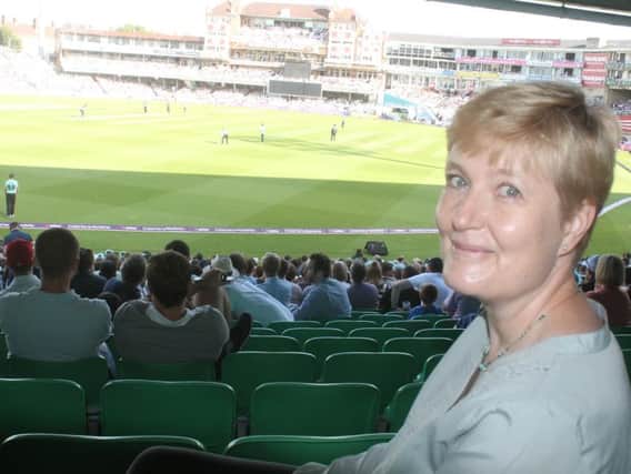 Mrs B at the Oval