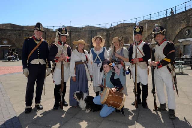 The Fort Awakens, Redoubt Fort, Eastbourne.  French Rifleman 45 eme Reg de Ligne (Photo by Jon Rigby) SUS-170708-103044008