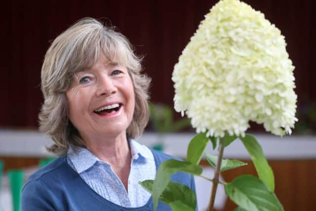 Gillie Ross with her hydrangea DM17839493