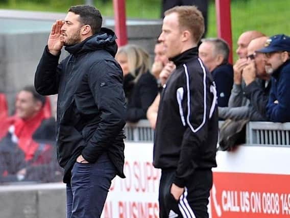 Worthing manager Gary Elphick (left). Picture by Stephen Goodger