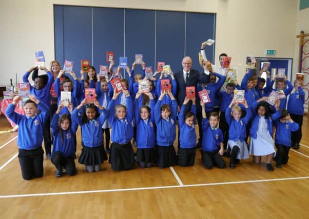 Businesses were urged to donate funds to ensure every year-four pupil in the constituency received a book