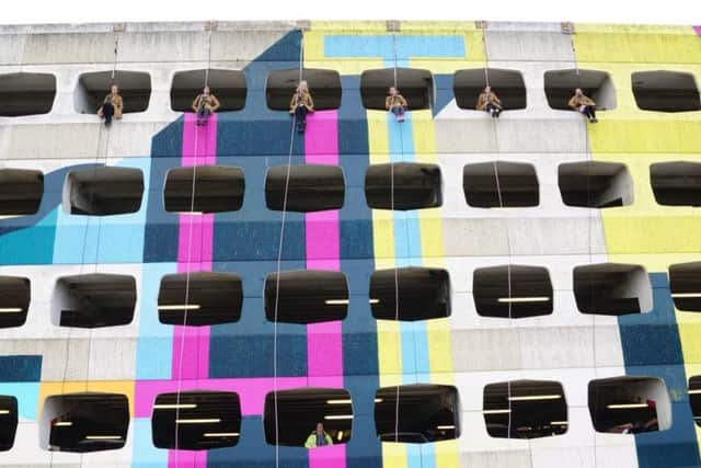 The vertical dance Host took place on the side of Grafton Car Park on Worthing seafront. Pictures: Nicholas Young, Circomedia SUS-170816-155650001