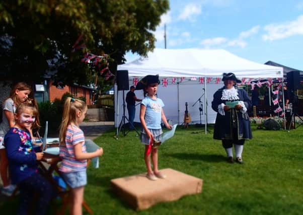 Children got the chance to try out being a town crier