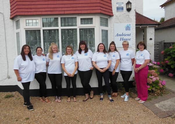 Ambient House staff, from left, Vanessa Richards, Lindsey Newton, Xanthe Dodd, Charley Rawlins, Rebecca Arman, manager Georgina Puttock, Jessica Proctor-Heather, Susan Hayward and Patricia Goldsmith