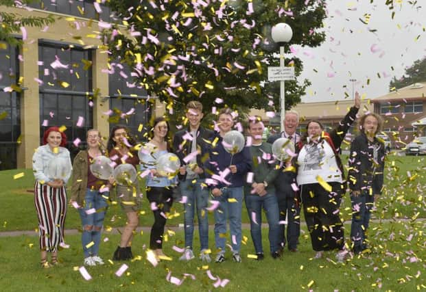 Sussex Downs College A level results 17/8/17 (Photo by Jon Rigby) SUS-170817-113044008