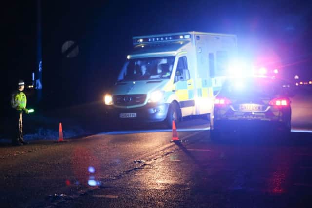 A teenager has died in a crash on the A264 and two others are injured. Pictures Eddie Mitchell