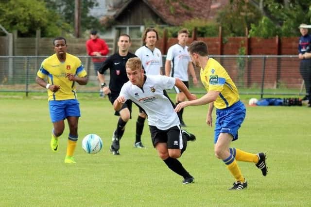 Pagham on the attack against Sittingbourne in the FA Cup / Picture by Roger Smith