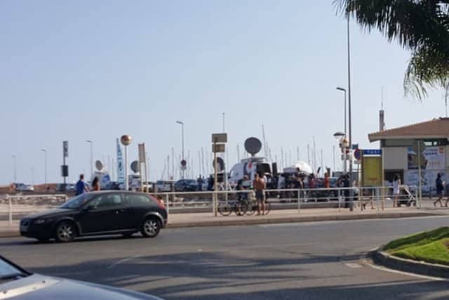 The scene in Cambrils after the terror attack
