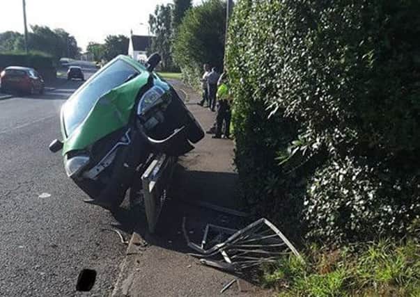 The scene of the crash. Picture courtesy of East Sussex Highways
