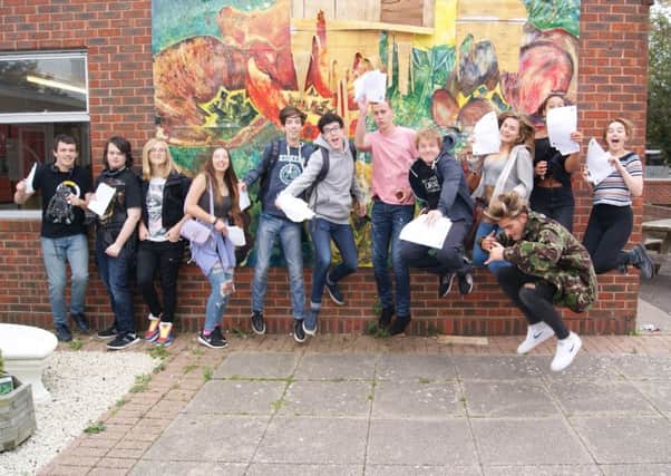 Felpham Community College students open 2017's GCSE results