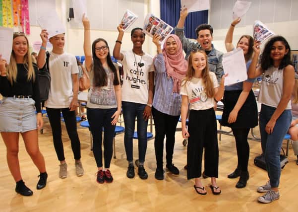Some of the best performers celebrating their results