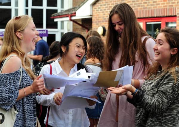 Chi High students delighted with their results ks171007-1