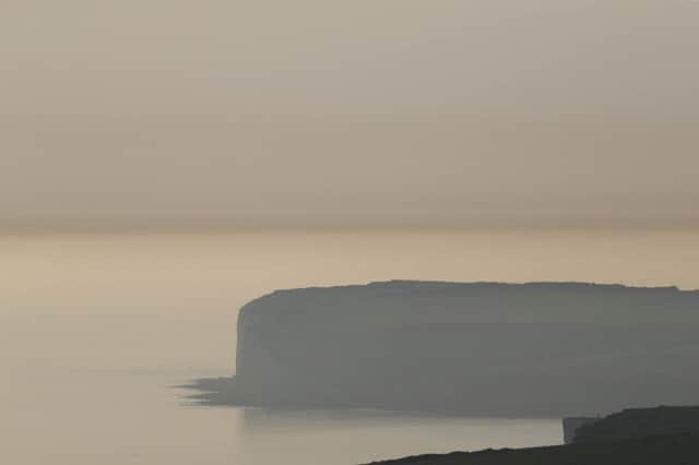 The haze is reported to be moving miles from Birling Gap now. Pictures: Eddie Mitchell